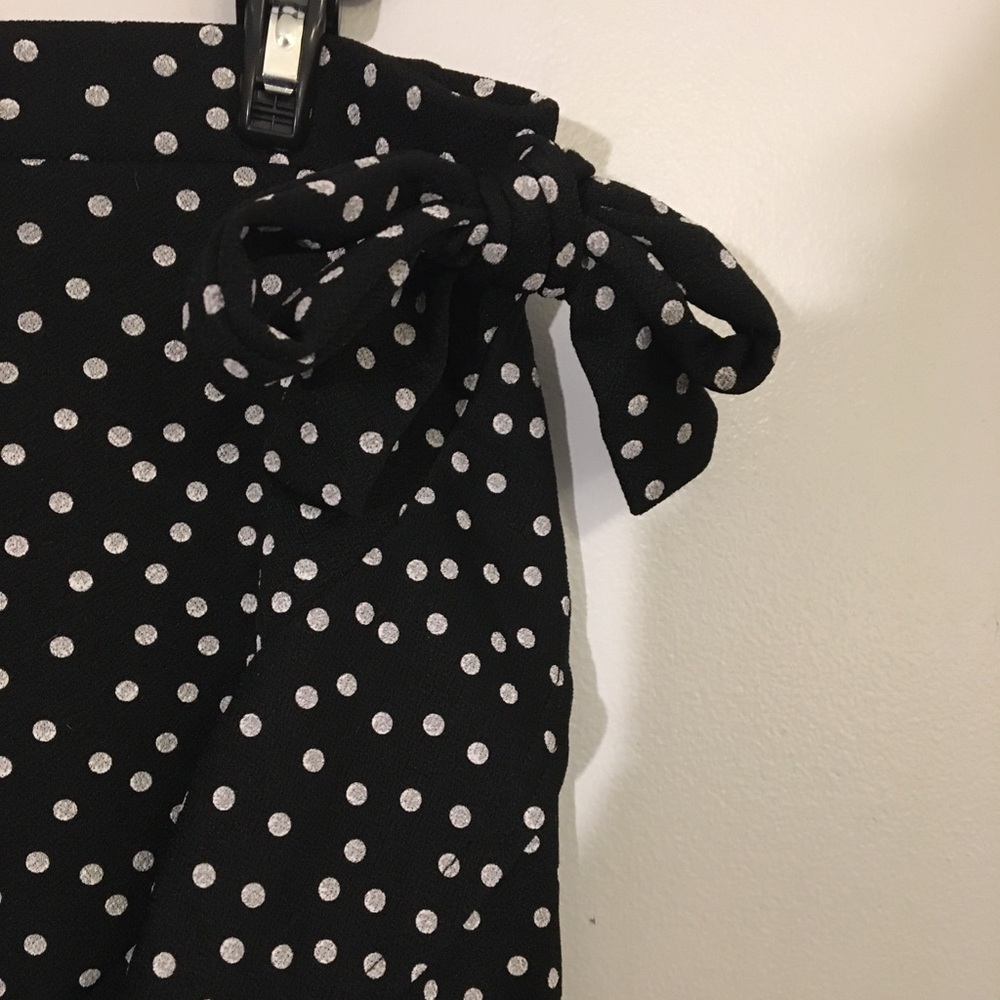 Mock Wrap Patterned Ruffle Skirt - Picture 2 of 5